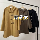 Шерстяное двусторонное шерстяное пальто с капюшоном, демисезонная куртка, делается под заказ