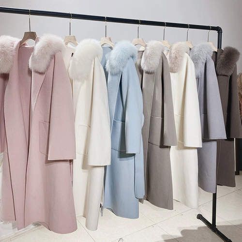 Шерстяное пальто, двусторонная кашемировая куртка, 2023