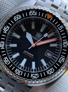 STEELDIVE专业复刻精钢1000M男潜水手表圆形夜光二战德国虎王坦克