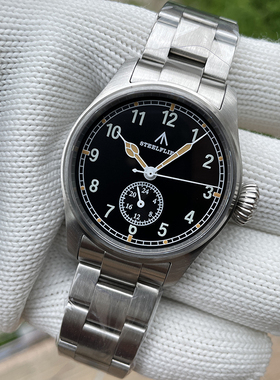 复刻定制手表VH60扫秒机芯小秒表盘防水运动飞行腕表石英男精钢带