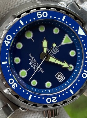 STEELDIVE钢潜定制罐头300m深度防水专业潜水手表自动机械机芯男