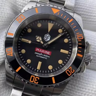 STEELDIVE钢潜定制5514个性复古夜光全自动机械水鬼防水男士手表