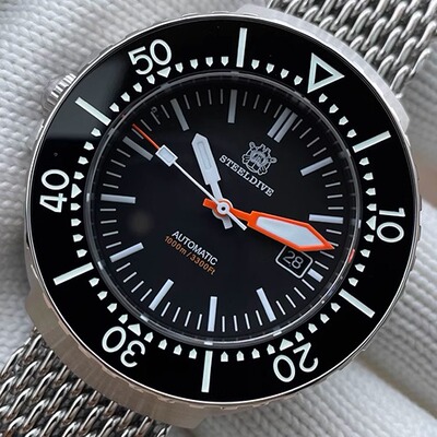 精钢机械STEELDIVE一体壳无底盖