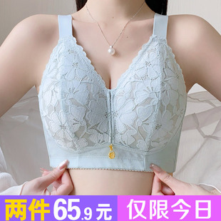 广州汕头品牌内衣女夏季薄款无钢圈全罩杯大胸显小广东潮汕文胸罩