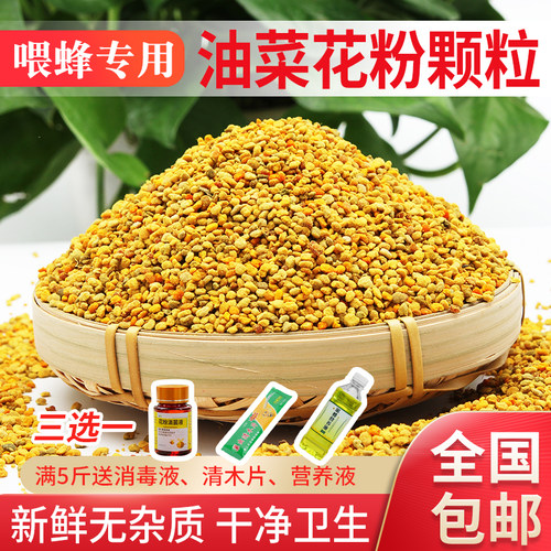花粉养蜂包邮蜜蜂饲料喂蜂正品油菜杂粉颗粒状蜂粮养蜂中意蜂专用