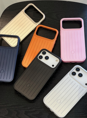 潮牌行李箱手机壳适用苹果17promax简约高级感16promax个性12/13/14pro全包防摔软壳15pro保护套17pro潮男女