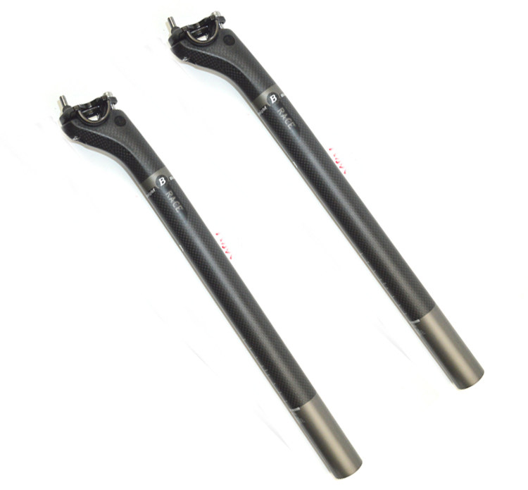 黑骑士全碳纤维山地公路自行车座管坐杆后飘座杆配件25.4mm30.9