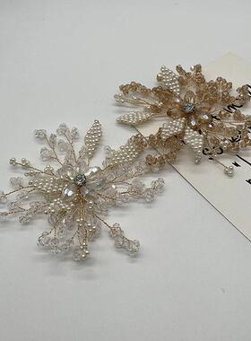 婚鞋配件韩版手工水晶装饰品