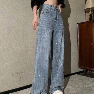 实拍 闪闪裤 设计满钻时尚百搭设计牛仔裤