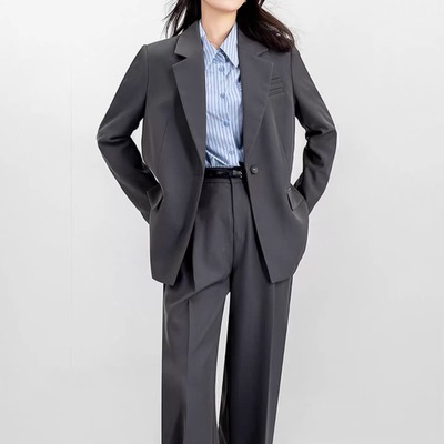 已出货 2025新款春秋通勤休闲正装职业大学生面试教资西装套装女