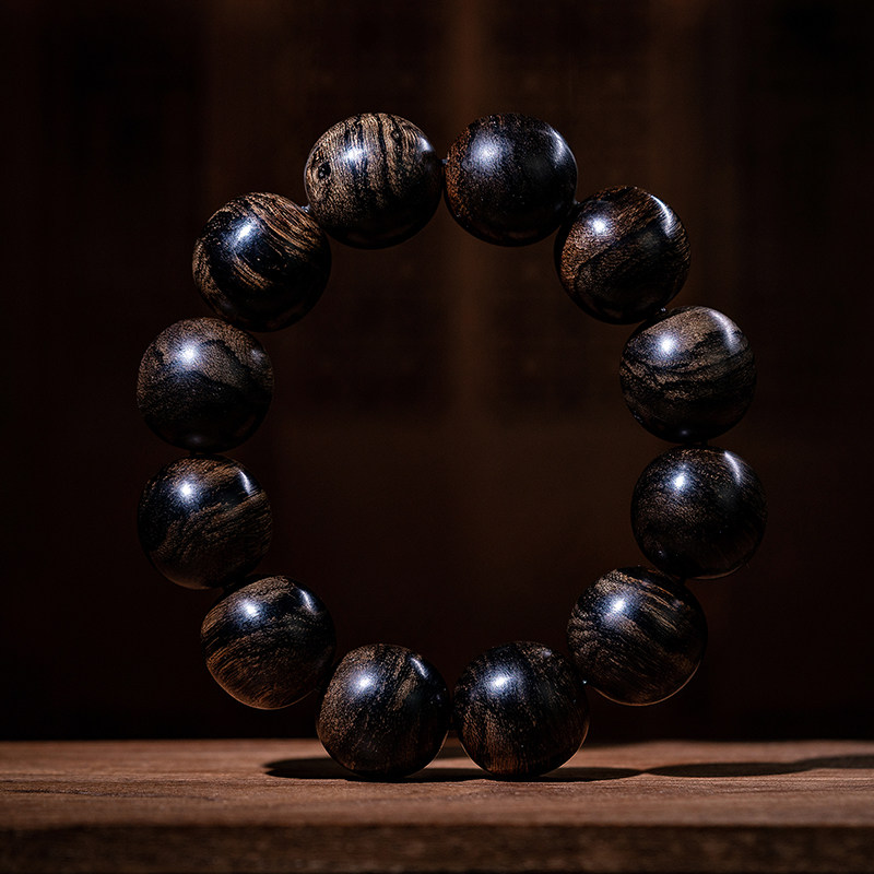 天然越南芽庄白奇楠沉香手串保真老料木佛珠沉水级男士手链收藏级