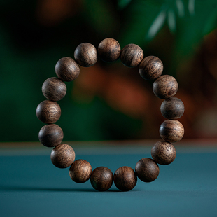 越南芽庄白奇楠沉香手串保真老料棋楠香木手链女男士 情侣木质佛珠