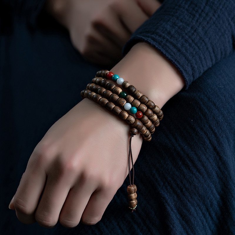 海南莺歌绿奇楠沉香108颗手串桶珠木手链原创设计禅意佛珠女男款,饰品/流行首饰/时尚饰品新,沉香,淘宝优惠券,粉丝福利购,淘宝优惠卷