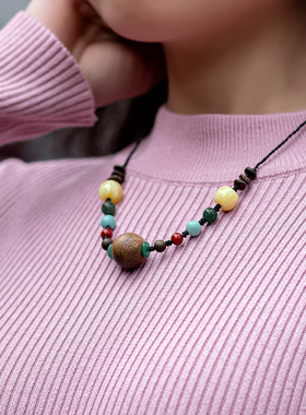 天然越南芽庄奇楠沉香项链吊坠女