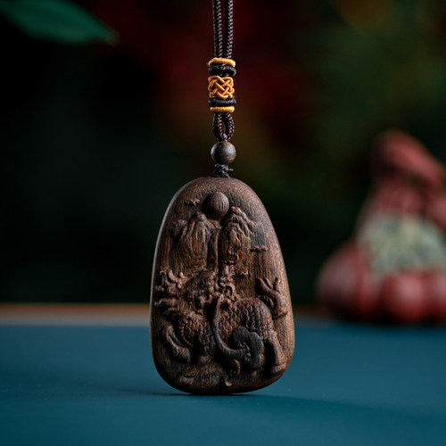 沉水级越南芽庄黄奇楠沉香吊坠