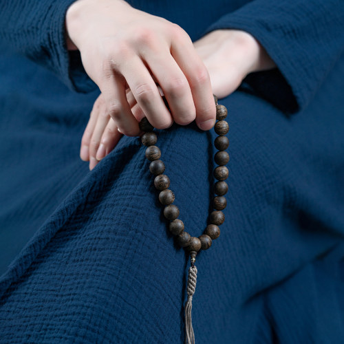 天然越南芽庄沉香手持念珠女保真