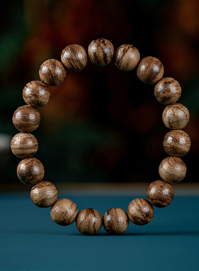 天然印尼加里曼丹沉香手串真品老料沉香木佛珠女男款文玩手链单圈