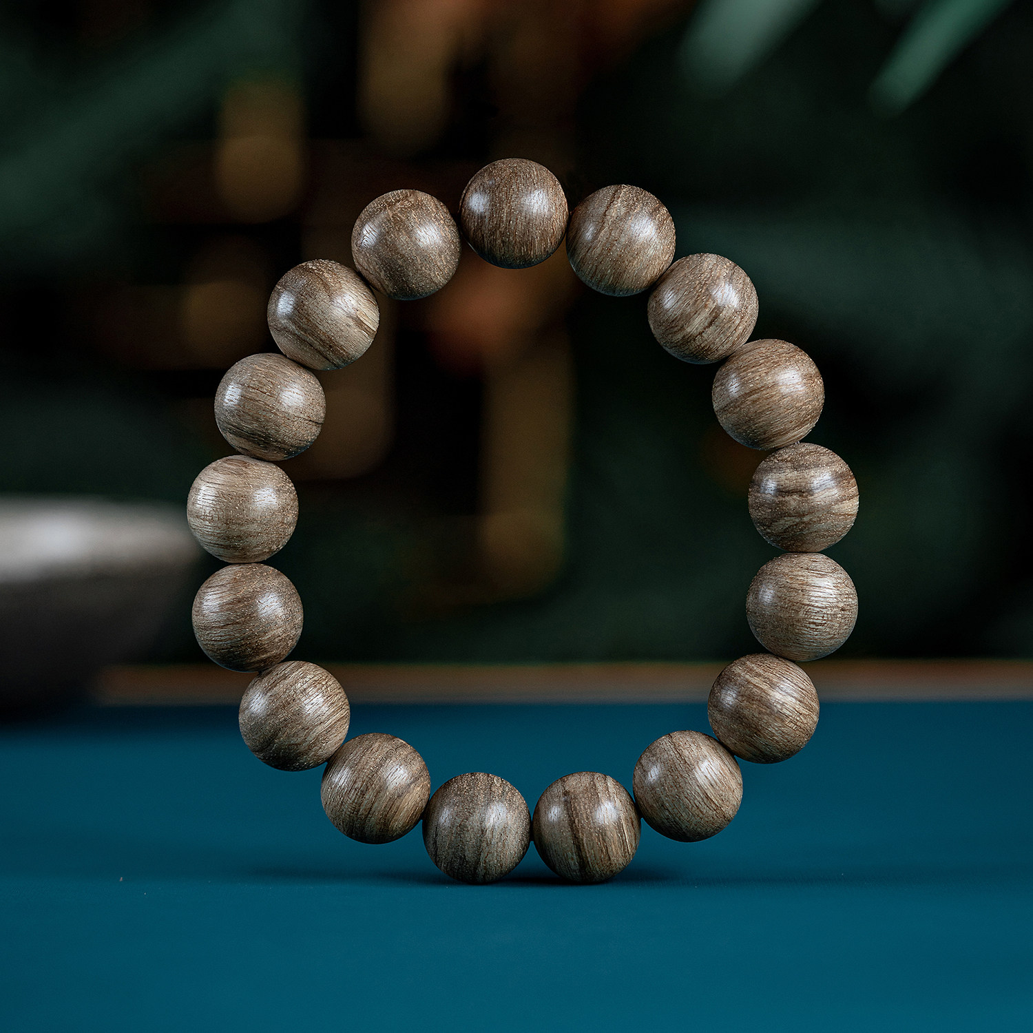 高端越南芽庄沉香手串男款天然文玩木佛珠手链保真老料送老公礼物