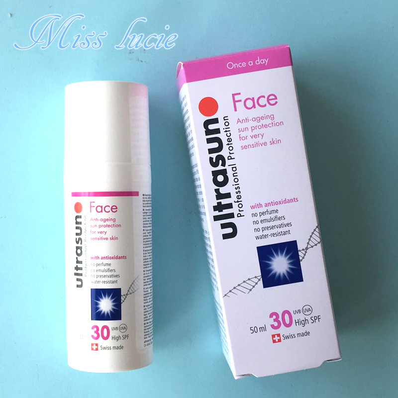 现货 瑞士ultrasun优佳面部防晒乳霜SPF30脸部专用防汗水男女50m
