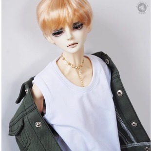 懒娃BJD娃衣SD人偶sd17 3 4分 叔男娃女娃日常内搭休闲无袖T