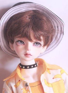 懒娃BJD假发3 4 6分大叔sd人偶龙魂男女娃日常好撸百搭短发柔丝棕