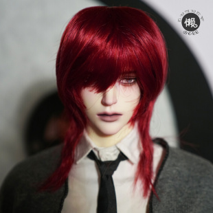 懒娃bjd假发346分SD巨婴叔龙魂男女id75刘海狼尾高温丝假毛胚现货