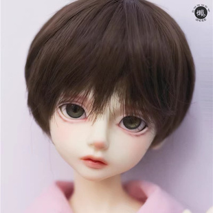 懒娃bjd假发6 4 3分大叔sd人偶男娃女娃日常百搭短头发少年毛灰棕
