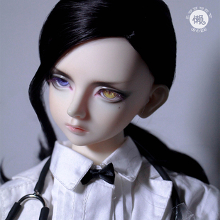 懒娃bjd假发3 4 6分男叔sd人偶女娃巨婴侧分大卷长头发-御姐毛-金