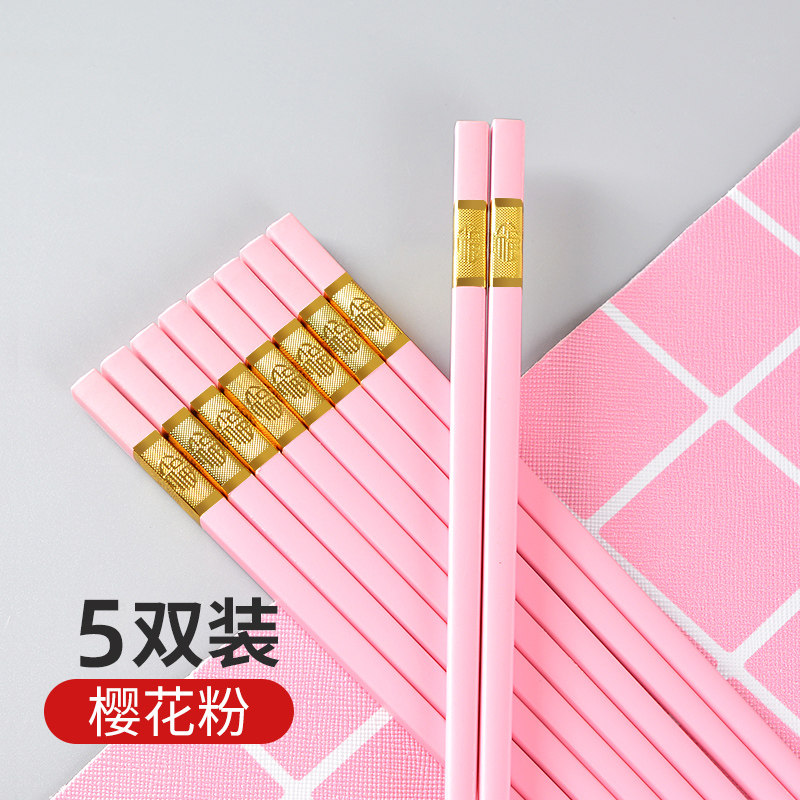Đũa phấn hoa anh đào đũa thiếu nữ đũa giá trị cao gia dụng phong cách xa xỉ trái tim thiếu nữ đáng yêu màu hồng instagram