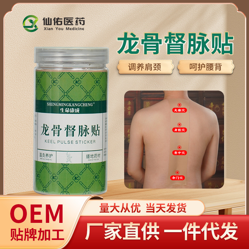 龙骨贴现货督脉贴加长加大尺寸膏药贴龙骨背脊椎全身通用艾灸