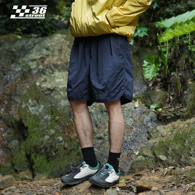 山系户外尼龙运动短裤男夏季冰丝薄款速干休闲中裤高街潮牌五分裤