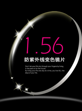 1.56变色防紫外线镜片加硬变色茶灰2片价