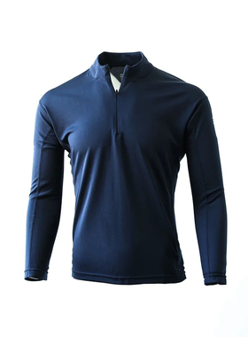 户外都市机能！3D立体剪裁！秋季男士半拉链运动速干透气打底衣