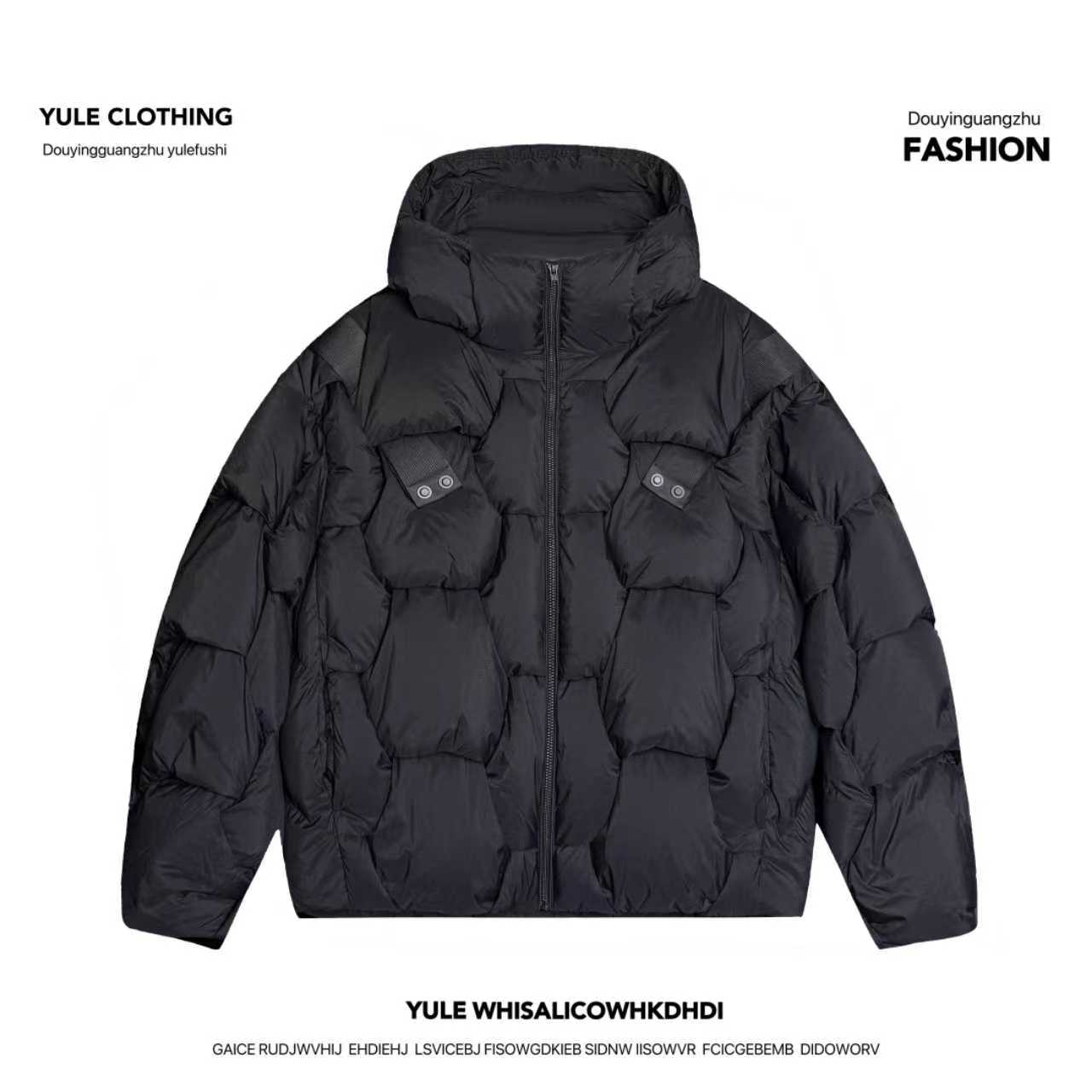 YULE语乐 25128白鹅绒90绒极寒保暖羽绒服冬季结构高级感羽绒外套