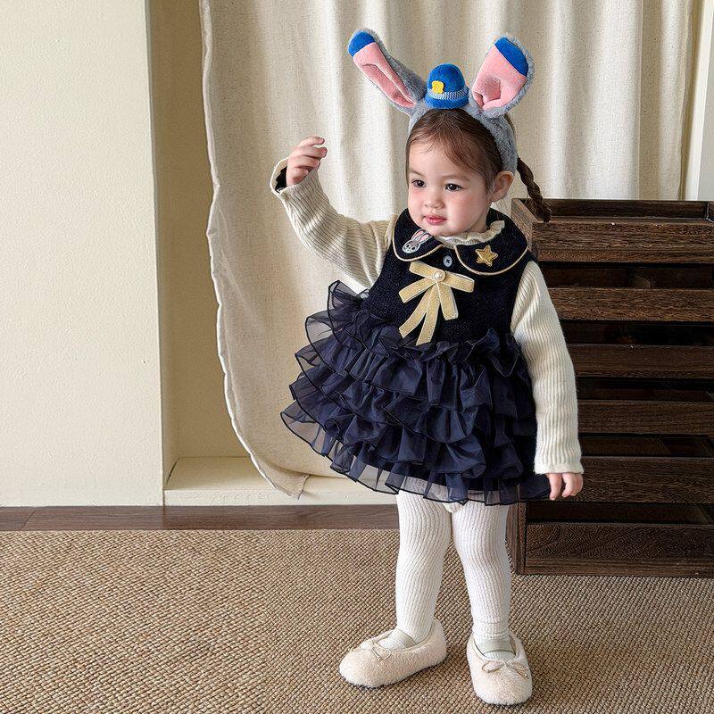 女童马甲连衣裙冬款公主裙