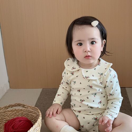 秋季满月百天女宝婴儿衣服