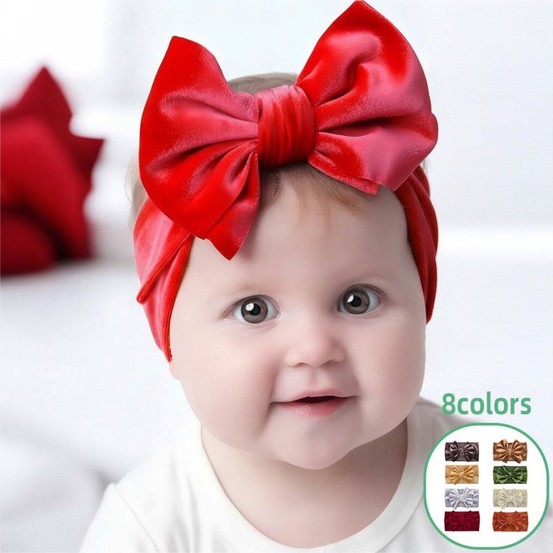 婴儿蝴蝶结发带女宝宝