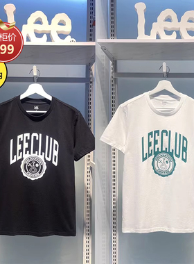 Lee夏男士t恤印花短袖纯棉打底衫LMT0045153RX00F-K14000-K11000