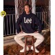 Lee情侣毛衣韩国设计羊毛长袖 圆领复古LUT006379203158 A04819