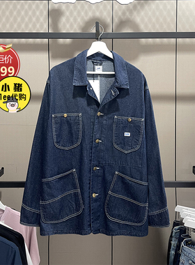 Lee男士薄款西装领牛仔外套夹克工装简约LMT003697100345-898L00