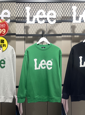 Lee韩国设计情侣秋季卫衣圆领印花棉外套LUT006427203206-A04867