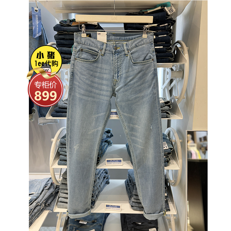 Lee磨破水洗夏季牛仔裤商场