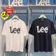 A02786 T恤打底衫 LUT004435200170 Lee韩国设计涂鸦LOGO宽松短袖