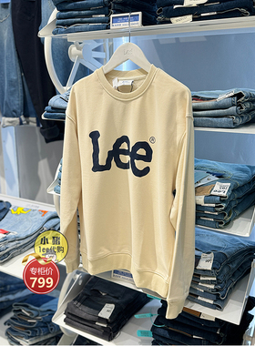 Lee商场圆领男女款百搭时尚印花字母卫衣LUT006426203205-A04866