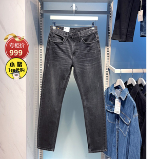 705版 LMB100705100611 黑灰色修身 百搭裤 A00732 小脚牛仔裤 Lee男裤