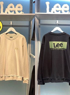 Lee秋冬刺绣印花圆领休闲男士卫衣LMT001123CRU00F-K11000-97W000