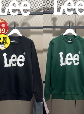 Lee新款圆领印花休闲男士卫衣打底衫经典LMT006571201764-A03034