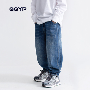 儿童韩版 直筒裤 炸街裤 男童牛仔裤 老爹裤 新款 子宽松长裤 2025春秋装