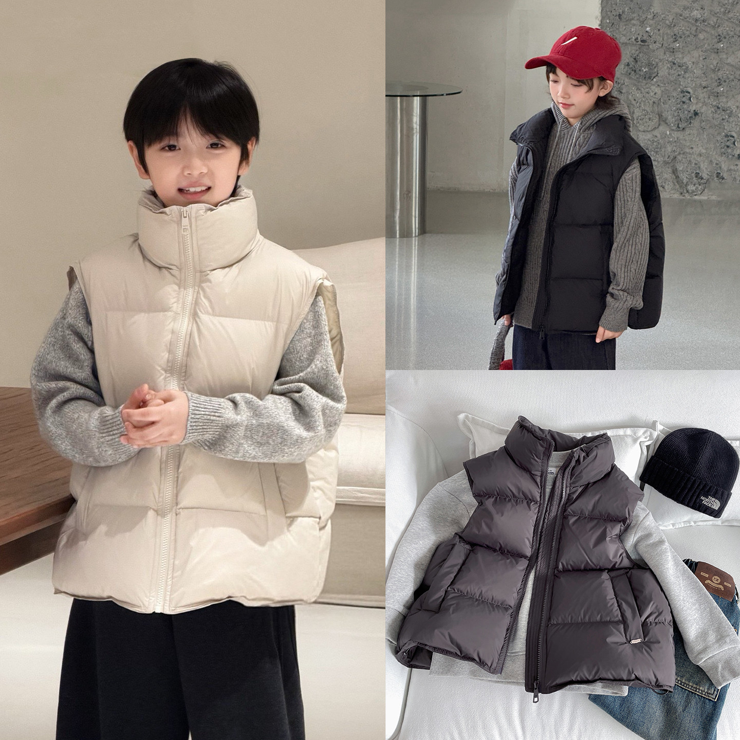 牛哆哆儿童羽绒马甲2025冬装新款男童韩版立领背心男孩加厚白鸭绒,童装/婴儿装/亲子装,羽绒马甲,淘宝优惠券,粉丝福利购,淘宝优惠卷