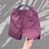 新款 五分裤 速干激光打孔短裤 休闲百搭简约宽松刺绣薄款 子 男士 夏季